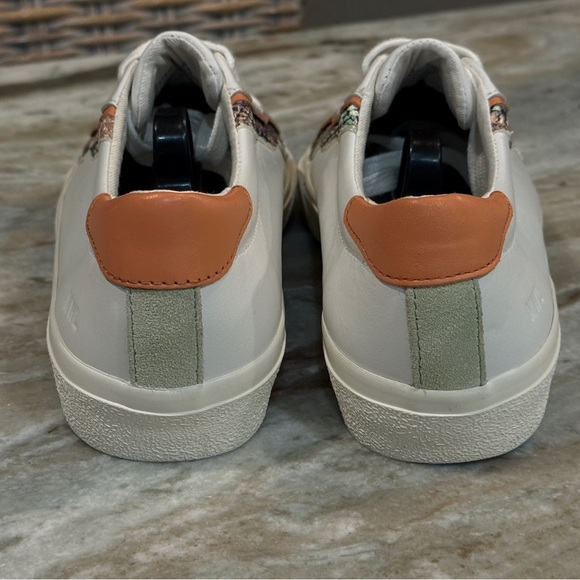 Women’s MADEWELL Sidewalk Paracord Low Top Sneaker- snake embossed leather. Sz 7 - Picture 7 of 10